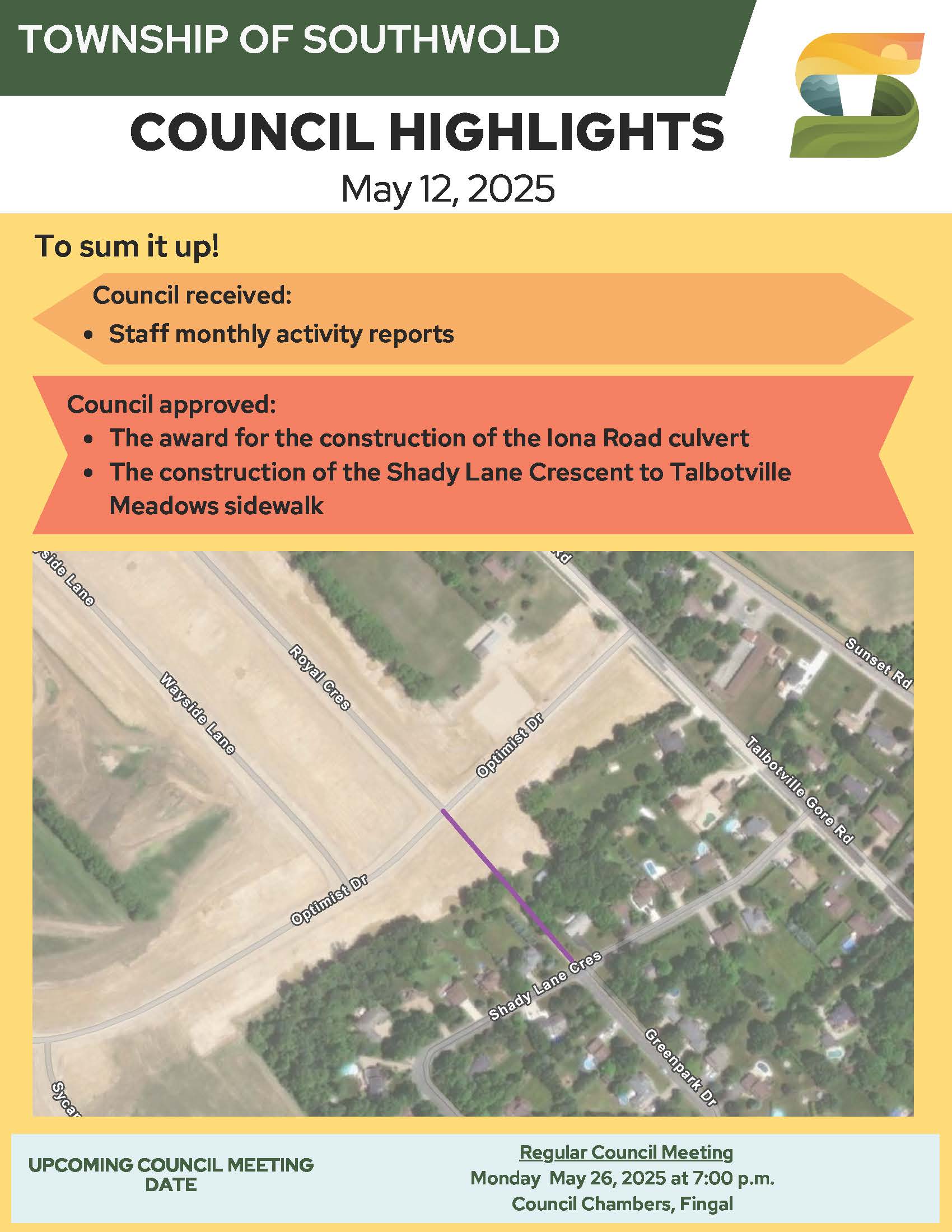Council Highlights - May 12, 2025