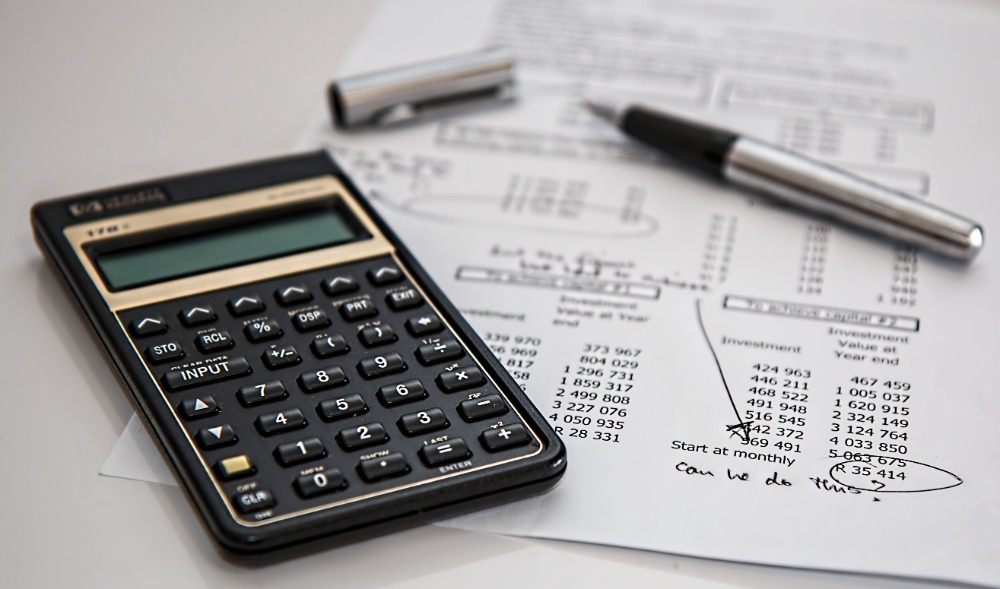 Image of Calculator and Financial Statements